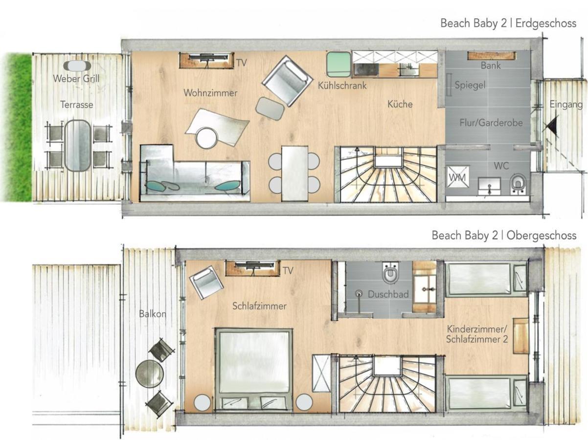 Ferienwohnung Beach Baby 2 Busum Exterior photo
